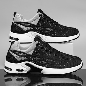 Zapatillas Deportivas Transpirables para Hombre con Amortiguación de Aire Flyknit, Zapatillas Deportivas Casuales con Absorción de Impactos para Correr, Caminar, Gimnasio - Product Image 4