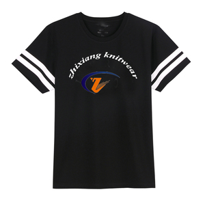 <span class=keywords><strong>Vendita</strong></span> calda manica da <span class=keywords><strong>uomo</strong></span> in cotone 100 stile T-Shirt a manica corta stampa a righe colore nero 220 t-Shirt Gsm - Product Image 1