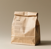 500g 1kg sac d'emballage en papier kraft pour café à fond plat en aluminium conception imprimée de valve de luxe pour une expérience de café de qualité supérieure
