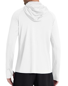 Hoodie de protection solaire personnalisé pour <span class=keywords><strong>homme</strong></span>, 100% polyester, respirant, chemise de pêche avec <span class=keywords><strong>cache</strong></span>-<span class=keywords><strong>cou</strong></span>, OEM/ODM - Product Image 2