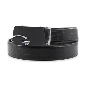 Custom Men Belts Automatic Buckle Leather Strap Leather High Quality Belts For Men Jeans