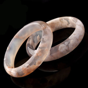 <span class=keywords><strong>Pulsera</strong></span> de Ágata Flor de Cerezo, <span class=keywords><strong>Pulsera</strong></span> de <span class=keywords><strong>Jade</strong></span>íta Oceánica con Bandas, <span class=keywords><strong>Pulsera</strong></span> Ancha y Gruesa - Product Image 1