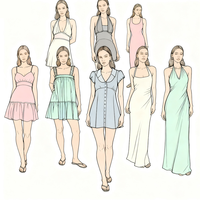 Nouvelle Robe Longue Décontractée pour Femme, Style Hawaïen Imprimé, Asymétrique à Une Épaule, avec Lacets et Ceintures Élégantes, Idéale pour l'Été, Vente en Gros