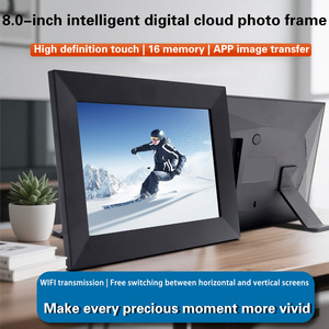 16G HD <strong>Digital</strong> <strong>Photo</strong> <strong>Frame</strong> 8-inch Electronic Album Player Wi-Fi Touch Screen Smart Display ABS Plastic MP3 AVI 1280x800 - Product Image 2