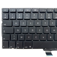 Clavier noir français FR AZERTY clavier d'ordinateur portable pour Macbook Pro 13 "A1278 2009-2012 ans MC700LLA claviers d'ordinateur