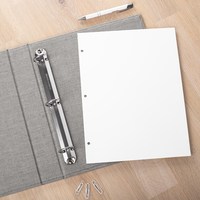 A4 Lin Vegan Cuir Lay Flat Photocard Photo Card Album Dossier de Fichiers Organisateur de Documents 3 4 Classeur à Anneaux pour Kpop Collector
