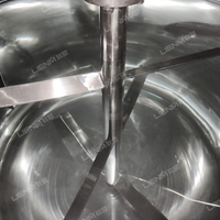 Machine de fabrication de savon liquide en acier inoxydable personnalisée par l'usine LIENM, 500L, mélangeur de shampoing et de gel douche, pompe à moteur mobile