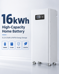 แบตเตอรี่แบบเรียงซ้อนได้ 51.2V 314Ah 16kWh พร้อมระบบสื่อสาร CAN สำหรับระบบกักเก็บพลังงานแสงอาทิตย์สำหรับบ้านแบบไฮบริดกริด แรงดันไฟฟ้า 51.2V - Product Image 1