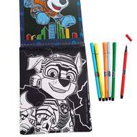 Carnet de croquis éducatif pour enfants Art et artisanat peinture dessin velours livre de coloriage Kit