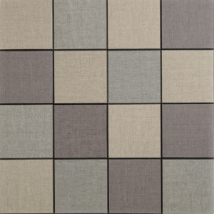 Piccoli mattoni quadrati utilizzati come piastrelle da parete per la parete di fondo, con piastrelle di mosaico in alluminio per soggiorno, sala - Product Image 2