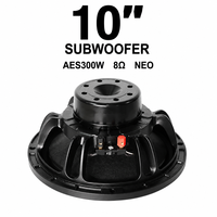 Haut-parleur de médium-grave en métal AES ultra-léger de 10 pouces avec woofer néodyme, 3 kg, 96 dB de haute sensibilité, 300 W, 8 ohms pour système Line Array