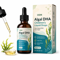 Gouttes liquides avancées de DHA d'algues synergiques pour enfants, pour un soutien cognitif ciblé et une maintenance nutritionnelle quotidienne OEM ODM