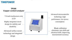Analyseur de teneur en cuivre pour chaudière à eau du robinet pour analyse biochimique Testeur de qualité de l'eau - Product Image 3