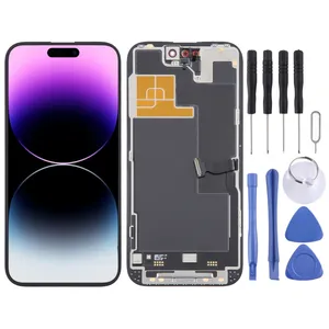 סיטונאי התאמה אישית ltpo סופר רשתית xdr oled מסך lcd עבור iphone 14 pro מסך lcd תצוגת נייד lcd