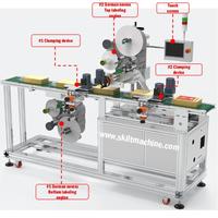 Machine d'étiquetage automatique électrique pour le haut et le bas |   OEM depuis 23 ans, assistance technique mondiale pour Veg Box, plateau à viande, carton en papier
