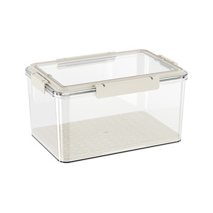 Yimijia <b>Refrigerator</b> Food Storage Box Rectangle Seal Lid Portable Food Grade Plastic Freezer <b>Container</b> Organizers - Product Image 5