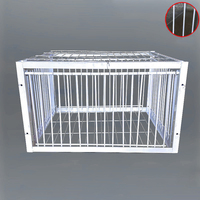 Cage piège multifonction pour oiseaux et pigeons, cage de capture d'animaux avec deux entrées à sens unique, en métal, facile à utiliser, pour l'extérieur