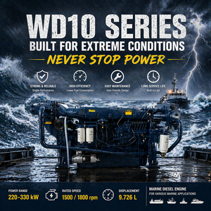 Oferta Especial: Motor Diésel Marino Weichai Serie WD10 <span class=keywords><strong>de</strong></span> 170hp-326hp con Arranque Eléctrico para <span class=keywords><strong>Barcos</strong></span> <span class=keywords><strong>de</strong></span> Trabajo <span class=keywords><strong>y</strong></span> Embarcaciones Pesqueras - Product Image 4