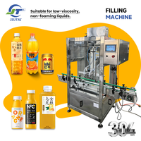 Machine de remplissage et de bouchage automatique multi-usages en acier inoxydable 304/316 pour liquides non moussants (eau, jus, boissons)