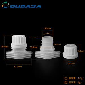 Bouchon anti-déversement en plastique PE/PP de 16 mm avec couvercle inviolable, logo/couleur personnalisés pour bouteilles de désinfection de boissons, marque Oudaya - Product Image 6