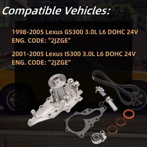 Kit de Correa de Distribución 2JZGE con Bomba de Agua para Lexus GS300 1998-2005, Lexus IS300 2001-2005, 3.0L L6 DOHC - Product Image 3