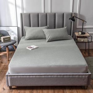 Protège-matelas personnalisé <span class=keywords><strong>housse</strong></span> imperméable d'usine échantillon gratuit de gros protège-matelas et <span class=keywords><strong>drap</strong></span> de couleur unie - Product Image 1