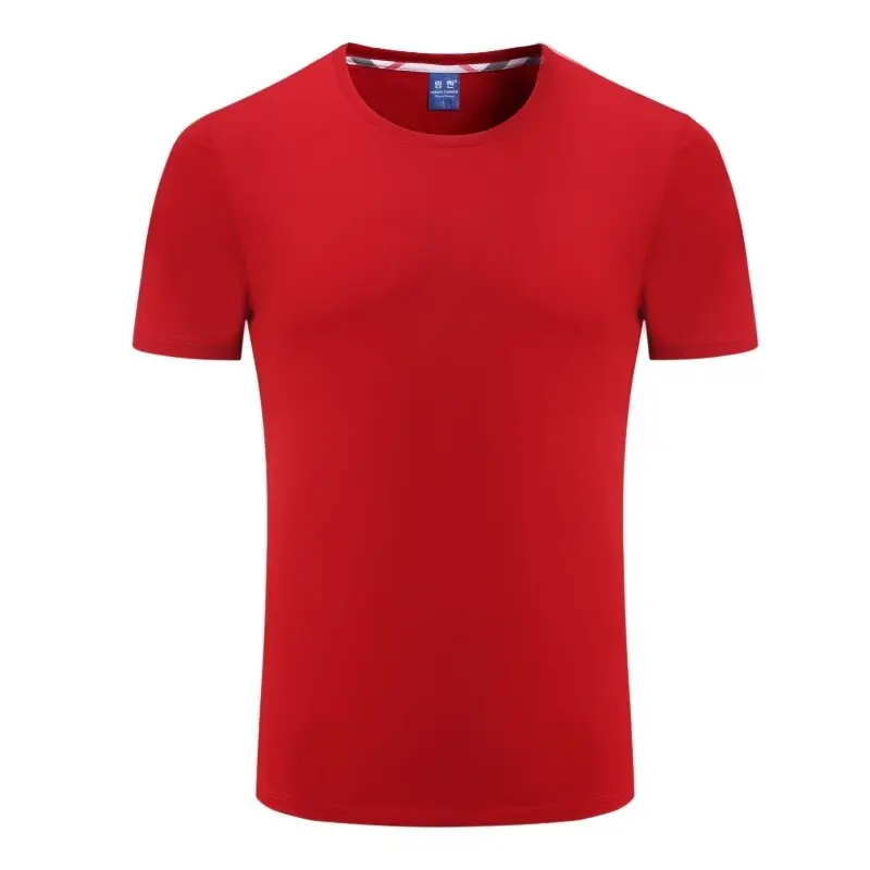 Essentials 95% Katoen 5% Spandex Slim Fit Sport T-Shirt Custom Gym Bulk Zeefdruk T-Shirt Blanco Heren Unisex