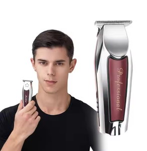 Tondeuse à cheveux rechargeable ergonomique en acier inoxydable avec logo personnalisé, modèle explosif, machine à couper les cheveux pour hommes, portable, pour <span class=keywords><strong>barbe</strong></span> - Product Image 3