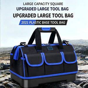 <b>Tool</b> Duffle <b>Bag</b> Large Capacity Water Resistant Oxford Cloth With Plastic Bottom For Repair And Electrical Use - Product Image 5