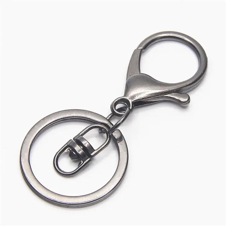 Móc Chìa Khóa Hợp Kim Tôm Hùm Clasp Xoay Dây Buộc Snap Hook Với Vòng Chìa Khóa Keychain