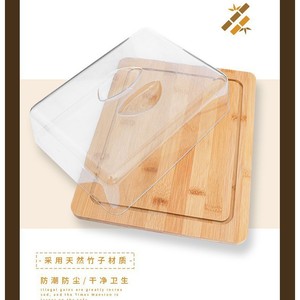 ถาดขนมปังไม้ไผ่ YC พร้อมฝาปิด ขนาด 26x20x7.5 ซม. สีธรรมชาติ กล่องเก็บเนยสำหรับเบเกอรี่ - Product Image 5