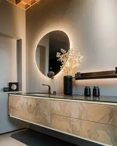 New design modern single sink bathroom vanity solid wood for vanities luxury bathroom vanity cabinet from China factory