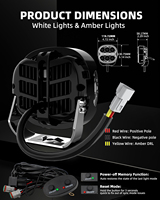 Feux de travail LED LOYO Dual Combo Beam 4X4, feux antibrouillard latéraux, projecteurs LED, feux de conduite tout-terrain