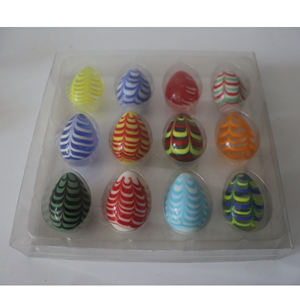 12 шт., цветные пасхальные яйца 30 мм - Product Image 1