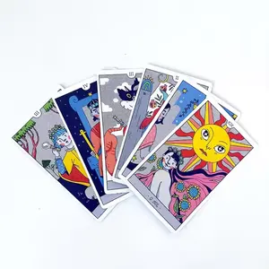 Spot it magic seksi malam minuman naga produsen kustom Holograph cetak kartu Tarot Deck cinta Tarot