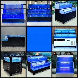 Acquario a 3 livelli Ruibit per frutti di mare vivi di grado marino: Acquario in acciaio inossidabile anticorrosione con refrigeratore di precisione per mercato ittico - Product Image 5