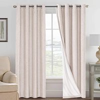 Vente en gros de tissu pour rideaux occultants en lin de haute qualité 100% Textile en rouleau avec revêtement