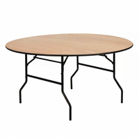 Ensemble de table à manger rectangulaire pliable de style industriel moderne, en bois massif avec pieds en métal, portable et durable pour la maison et l'hôtel