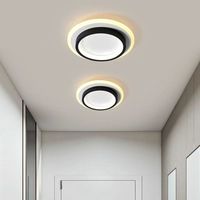 Plafonnier LED moderne à intensité variable pour couloir, salon, hôtel, appartement, villa, entrée, vestiaire, escalier, balcon, IP33