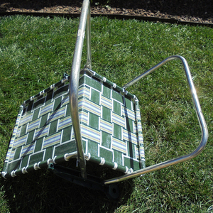 Vintage Boho Polyester Webbing Streep Custom Kleur Opvouwbare Bekerhouder Armsteun Zwemvliezen Gazon Stoel Modern Voor Strand Buitengebruik - Product Image 5