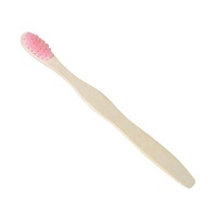 Brosse à dents en bambou jetable écologique pour hôtels |   100% biodégradable |   Zéro plastique |   Doux |   Logo personnalisé disponible