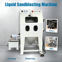 Vapeur industrielle sans poussière TS1010W PLC moteur automatique haute efficacité machine de sablage humide eau personnalisée utilisée