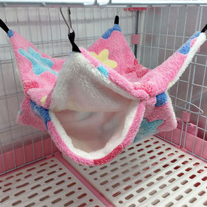 चीनी ग्लाइडर गर्म डबल-परत सैंडविच झूला छोटे पालतू झूला फांसी गिलहरी स्लीपिंग बैग पालतू पशुओं की आपूर्ति हम्सटर झूला - Product Image 5