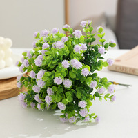 Bunga Plastik Buatan Gypsophila Eucalyptus untuk Dekorasi Rumah & Pernikahan, Tahan Lama, Ramah Lingkungan, Tanaman Hijau