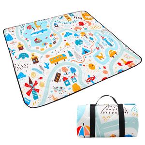 High Quality Wholesale <b>Outdoor</b> Picnic Blanket Custom Printed Camping Beach <b>Mat</b> for Travel Barbecue - Product Image 2