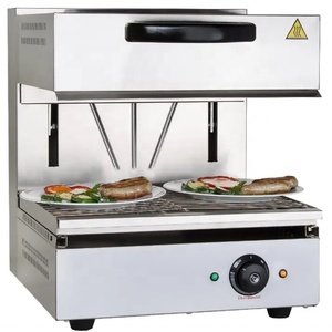 เตาอบย่างซาลาแมนเดอร์ไฟฟ้าสแตนเลสเชิงพาณิชย์ ปรับระดับได้ สำหรับย่างอาหารว่างอย่างมีประสิทธิภาพ - Product Image 2