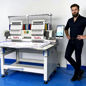 Máquina <span class=keywords><strong>de</strong></span> Bordar <span class=keywords><strong>de</strong></span> Alta Calidad <span class=keywords><strong>de</strong></span> Doble Cabezal y 15 Agujas para Tiendas <span class=keywords><strong>de</strong></span> Regalos del Reino Unido - Product Image 1