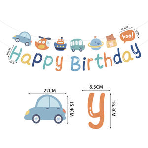 Little <span class=keywords><strong>Bear</strong></span> Car Flag Banner Dibujos animados para Niños Suministros de decoración de <span class=keywords><strong>fiesta</strong></span> de cumpleaños para celebraciones de cumpleaños de bebé - Product Image 3