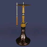 Conception spéciale unique en aluminium narguilé Shisha européenne moyenne fumer chicha complète en gros pour logo personnalisé sheesha