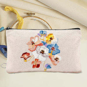 Оптовая цена, экологически чистые многоразовые дорожные хлопковые подарочные сумки для макияжа на заказ, холщовые косметические сумки - Product Image 4